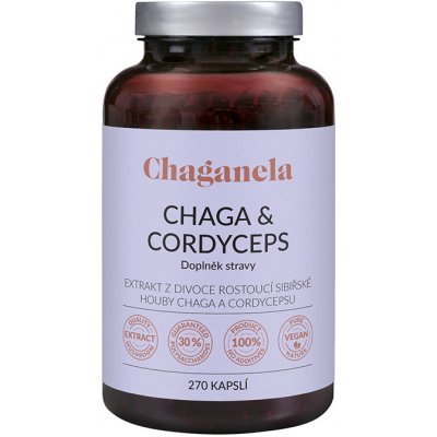 Chaganela Extrakt čagy s cordycepsem 270 kapslí