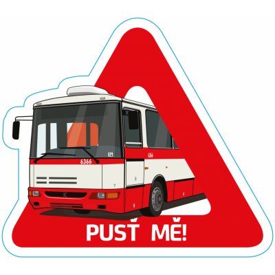 Dopravní svět Samolepka autobus B961 pozor – Zboží Živě