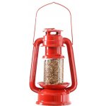 Esschert Design Závěsné krmítko pro ptáky, Lucerna plast a kov, červené – Zboží Dáma