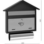 Poštovní schránka nerez - černá 400x460x75 – Hledejceny.cz