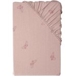 Livarno Žerzejové napínací prostěradlo motýl růžové 90-100x200 – Sleviste.cz