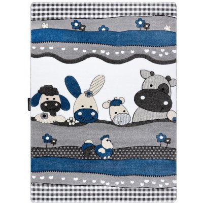 Hanse Home Petit Farm animals blue