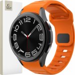 Tech-Protect Silicone Line na Samsung Galaxy Watch 4 / 5 / 5 Pro / 6 / 7 / FE, oranžový TEC313594 – Zboží Živě