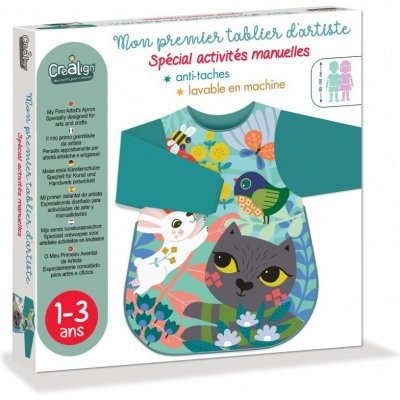 Créa Lign dětská pracovní zástěrka dlouhý rukáv Kočka – Hledejceny.cz