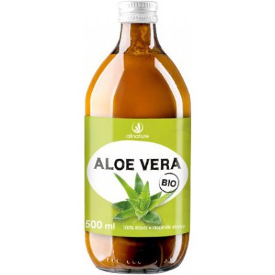 Allnature Aloe Vera BIO 100% šťáva 500 ml – Zbozi.Blesk.cz