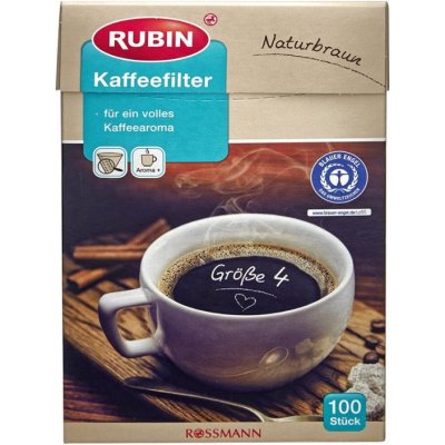 RUBIN Filtry na kávu vel. 4 100 ks – Sleviste.cz