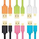 usb kabel Axagon BUMM-AM20QP Micro USB, 2A, 2m, růžový