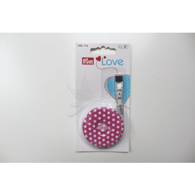 Krejčovský metr samonavíjecí - PRYM Love - růžový – Hledejceny.cz