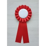 Kokarda řasená ⌀11cm Červená – HobbyKompas.cz