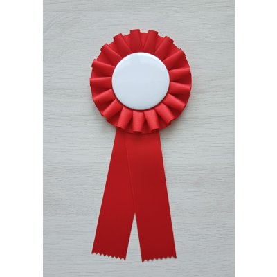 Kokarda řasená ⌀11cm Červená – HobbyKompas.cz