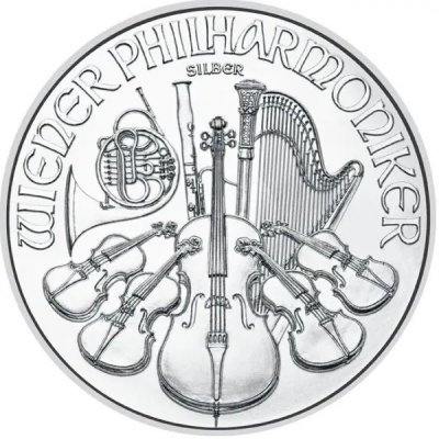 Münze Österreich Wiener Philharmoniker stříbrná rakouská mince 1 Oz