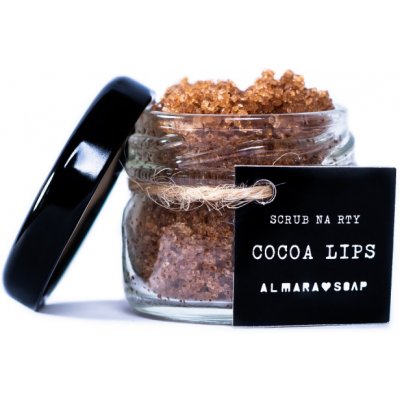 Almara soap COCOA LIPS přírodní scrub na rty s chutí a vůní kakaa 25 g