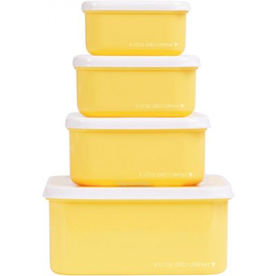 A Little Lovely Company Sada čtyř svačinových krabiček zvířecí kamarádi – Zboží Dáma