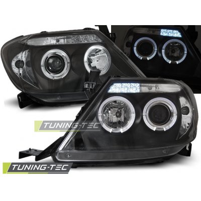 Tuning-Tec Přední čirá světla Toyota Hilux VII (2005 - 2011) - černé - Angel Eyes – Hledejceny.cz