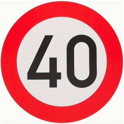 Narozeninová dopravní značka pivo Číslice: 40 Jméno: Dominik – Zboží Dáma