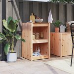 zahrada-XL Skříňka do venkovní kuchyně 55x55x92 cm masivní borové dřevo – Zboží Mobilmania