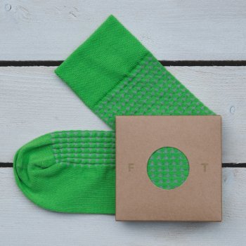Flashtones ponožka Zelená vzor