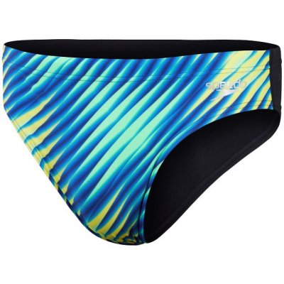 Speedo Allover Digital 7cm Brief Black/True Cobalt