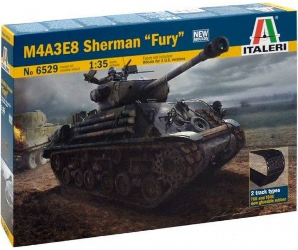 Italeri Model Kit tank 6529 M4A3E8 SHERMAN 1:35