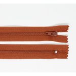 Spirálový zip, šíře 3 mm, délka 35 cm, hnědá – Hledejceny.cz
