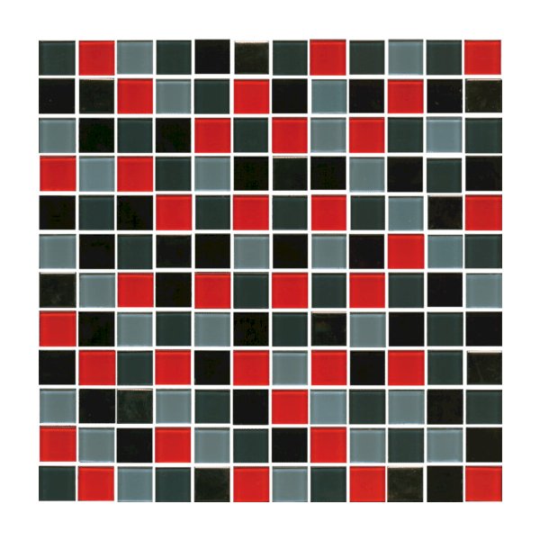 PREMIUM MOSAIC skleněná mozaika červená-šedá-černá-chrom30,5x30,5 MOS25MIX9  od 899 Kč - Heureka.cz