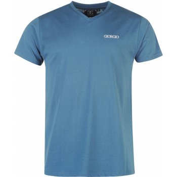 Giorgio Essential V Neck T Shirt Mens Steel blue