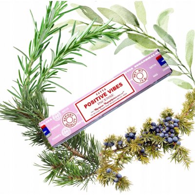 Satya indické Vonné tyčinky Nag Champa Positive vibes 15 g – Zboží Dáma