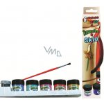 SMT Creatoys akrylové barvy 6ks i na keramiku,sklo,kameny v krabičce 5x21cm – Zboží Dáma