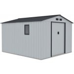 Focus Garden Zahradní domek na nářadí HUDSON 9x10 Light Grey – Zboží Mobilmania