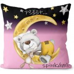 Impar Polštář Pšššt spinkám růžová 40x40 – Zboží Mobilmania