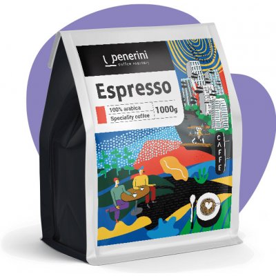 Penerini Espresso 100% arabika zrnková 1 kg – Hledejceny.cz