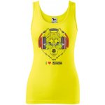 Dobrý Triko dámské tílko s potiskem I love music Citrónová – Zboží Dáma