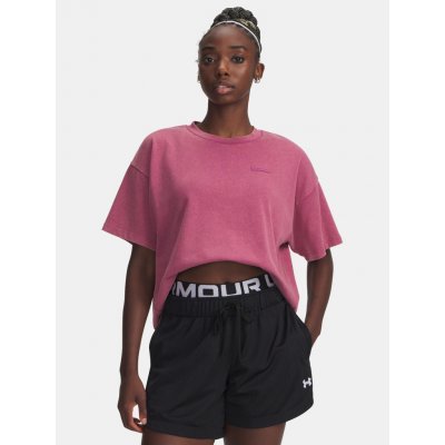 Under Armour UA HWT Boxy Wash SS Červená – Zboží Mobilmania