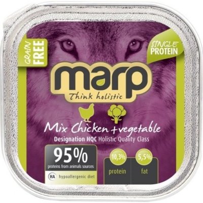 Marp Holistic Marp Mix vanička pro psy kuře+zelenina 16x100g