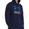 Pánská mikina Under Armour UA Rival Terry Graphic Hood tmavě modrá