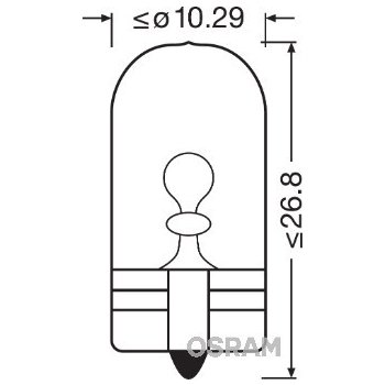 Osram 2827NA WY5W W2,1x9,5d 12V 5W