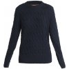 Dámský svetr a pulovr Icebreaker Wmns Merino Cable Knit Crewe Sweater, Midnight Navy