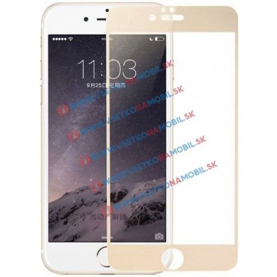 Vsechnonamobil 2715 3D ochranné tvrzené sklo Apple iPhone 6 / 6S zlaté – Zboží Živě