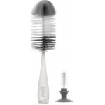 Akuku kartáč na láhve s houbičkou a přísavkou šedá – Zboží Dáma