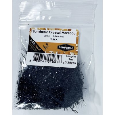 Semperfli Syntetické Marabou Synthetic Crystal Marabou Black – Hledejceny.cz