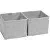 Úložný box Compactor Sada organizérů Boston 14 x 14 x 12 cm šedá 2 ks