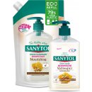 Sanytol Vyživující Mandlové mléko & Mateří kašička dezinfekční mýdlo 250 ml dávkovač + náhradní náplň 500 ml