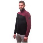 Sensor Merino Extreme krátký zip černá/port red – Sleviste.cz