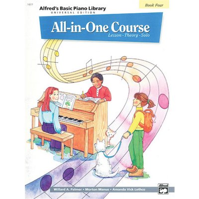 Alfred's Basic Piano Library All In Course 4 - klavír – Zboží Mobilmania