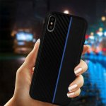 Moto Carbon Huawei P20 Pro, černé s modrým pruhem – Zboží Živě