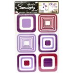 Anděl 1064 samolepící dekorace fialové čtverce 70x42cm – Hledejceny.cz