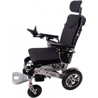 inSPORTline Hawkie Evo II Elektrický invalidní vozík s polohovatelným opěradlem 700 W stříbrná – Zbozi.Blesk.cz