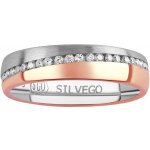 SILVEGO Snubní stříbrný prsten Rose pozlacený růžovým zlatem s Brilliance Zirconia SHG1089RWRGP – Zbozi.Blesk.cz