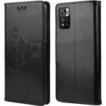 Flower PU kožené peněženkové pouzdro na mobil Xiaomi Redmi Note 11 Pro 4G/5G - černé – Zboží Živě Flower PU kožené peněženkové pouzdro na mobil Xiaomi Redmi Note 11 Pro 4G/5G - černé – Zboží Živě