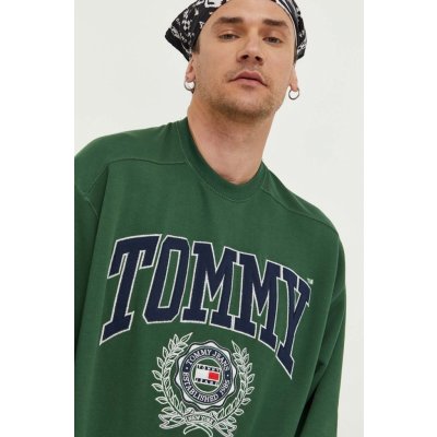 Tommy Jeans zelená s aplikací